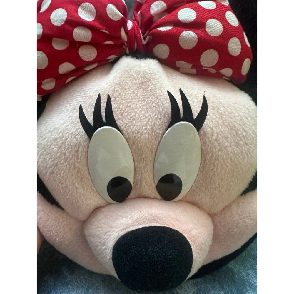 Disney Minnie Mouse Plush Crossbody Bag - Black, Red, White